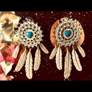 Betsey Johnson Dream Catcher Rhinestone Earrings